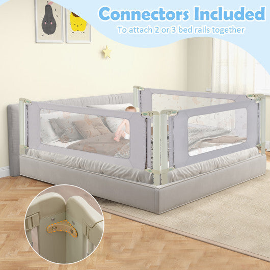 Vertical Lifting Bed Rail for Toddlers with Double Lock-59 inch