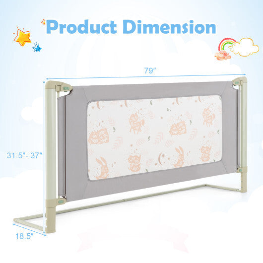 Vertical Lifting Bed Rail for Toddlers with Double Lock-59 inch