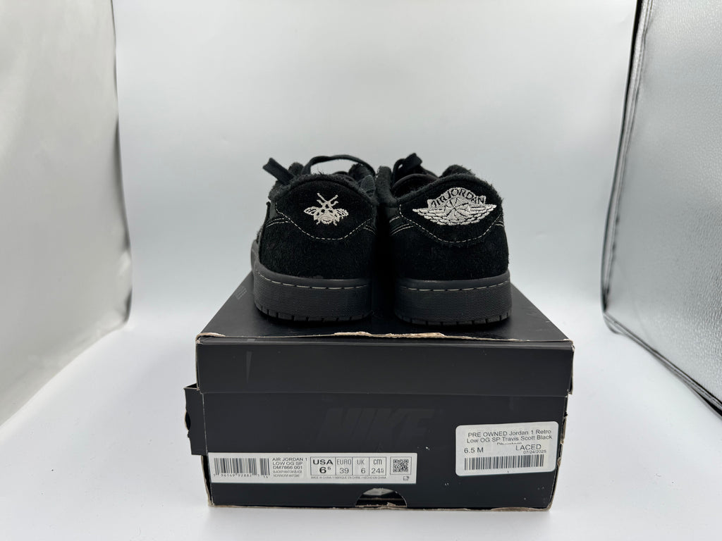 PRE OWNED Jordan 1 Retro Low OG SP Travis Scott Black Phantom