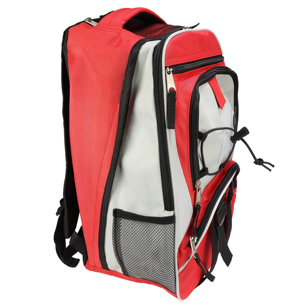 Elite Multi-pocket Hikers Backpack, Red