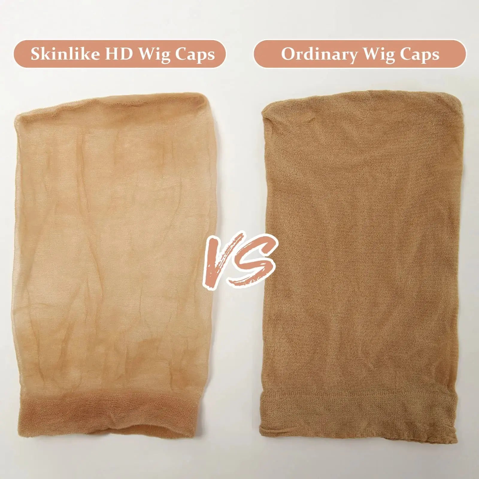 BEEOS SKINLIKE Ultra-Thin Invisible Wig Caps – 24 PCS Brown Stocking Caps for Lace Front Wigs