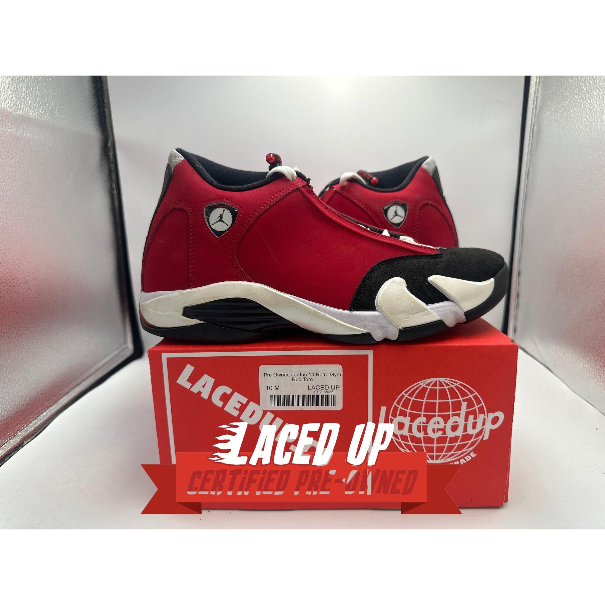 Pre Owned Jordan 14 Retro Gym Red Toro