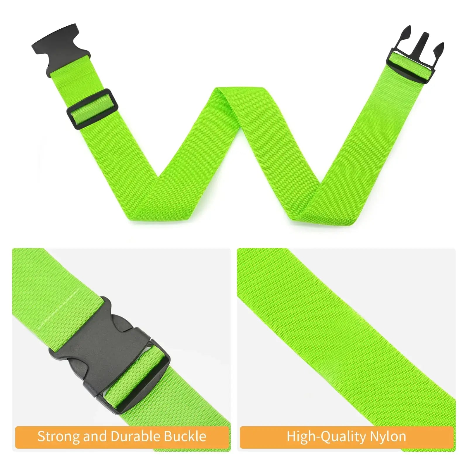 BILIONE 4 Pack TSA Approved Luggage Straps - Secure & Vibrant Rainbow Travel Belts