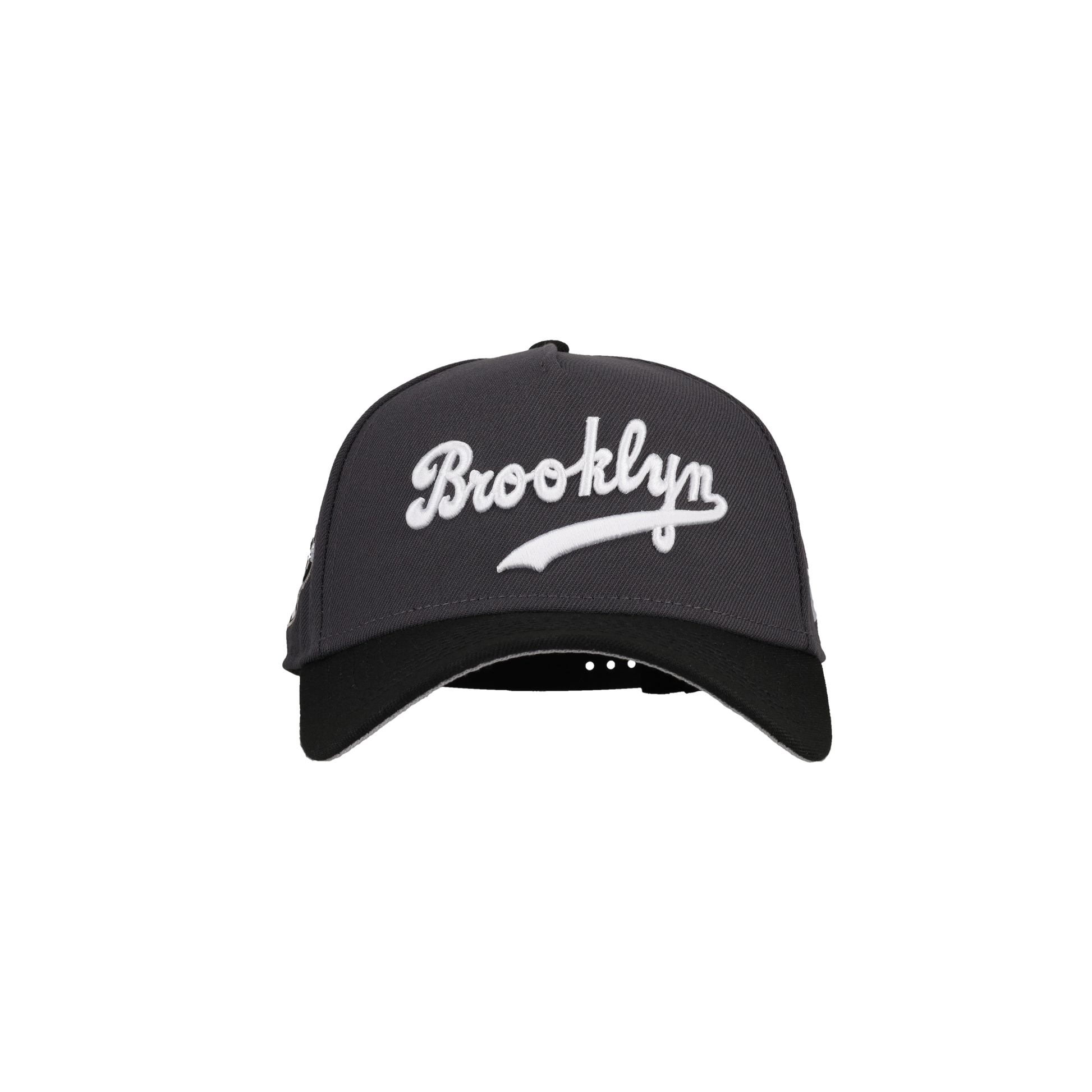 Brooklyn Dodgers 9Forty A Frame Snapback Hat (Graphite/Black)