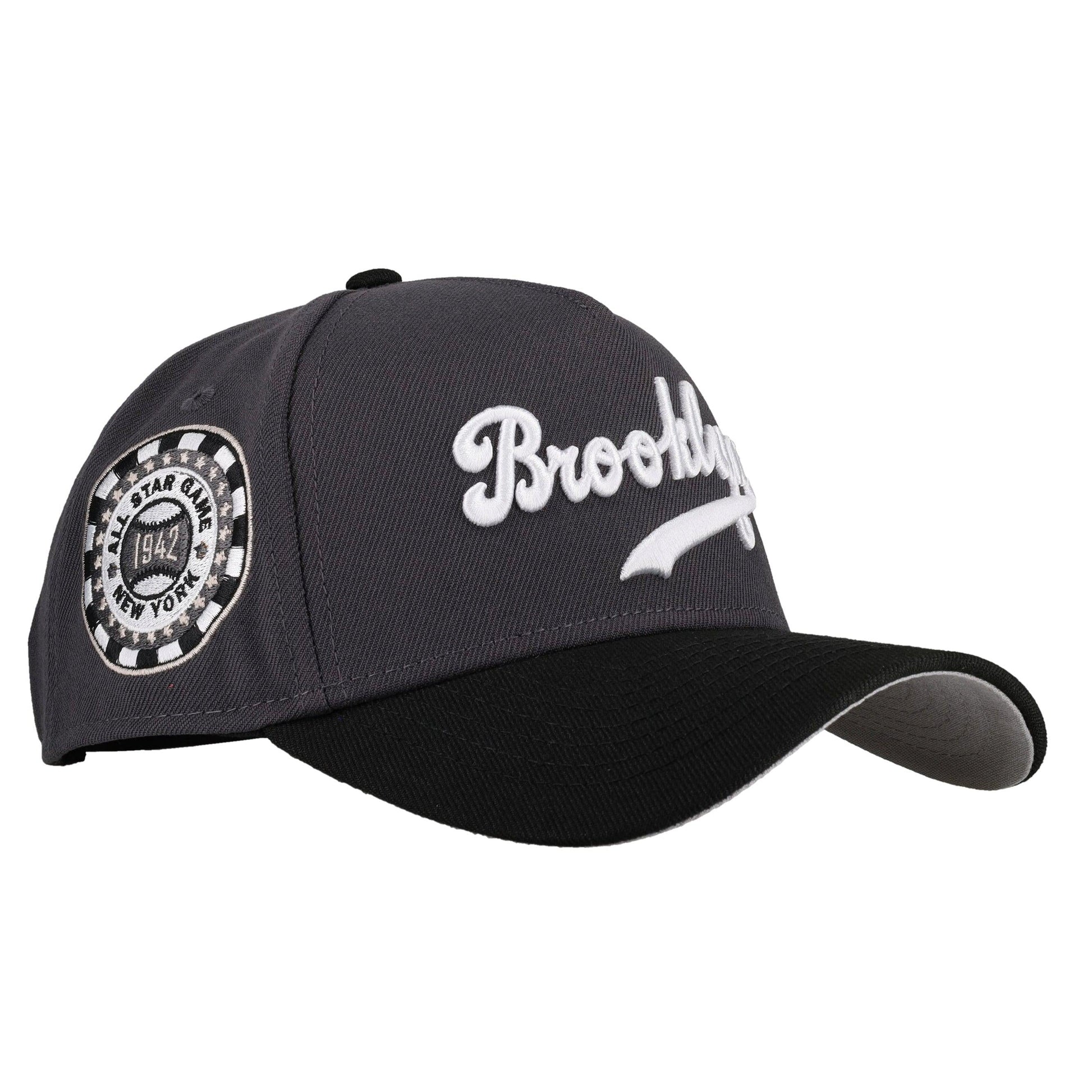 Brooklyn Dodgers 9Forty A Frame Snapback Hat (Graphite/Black)