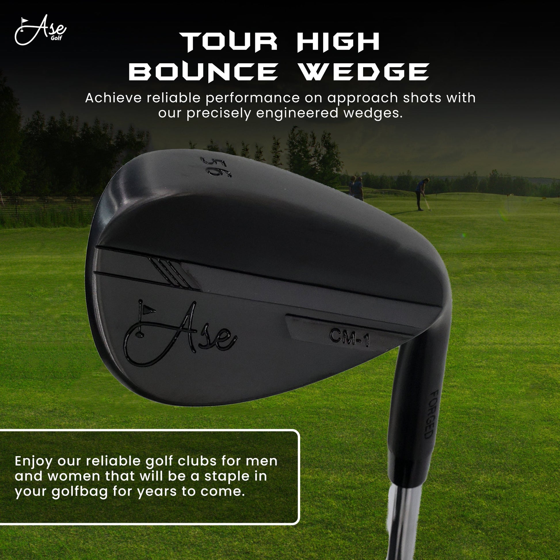 Ase BLACKOUT 3-Piece Wedge Set (52,56,60)
