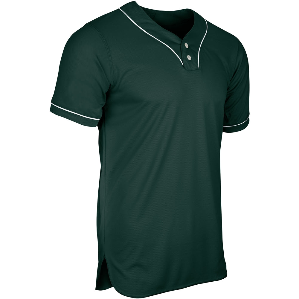 HEATER 2-Button Piped Baseball Jersey