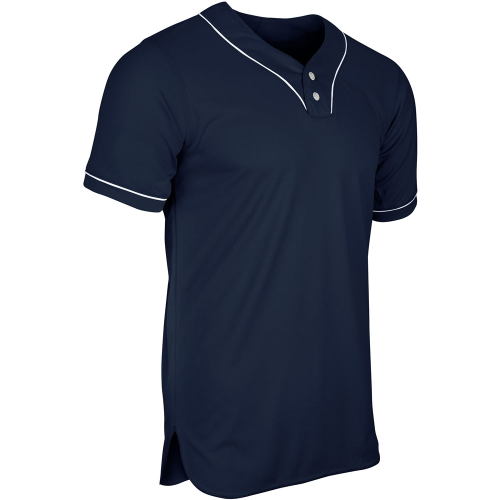 HEATER 2-Button Piped Baseball Jersey