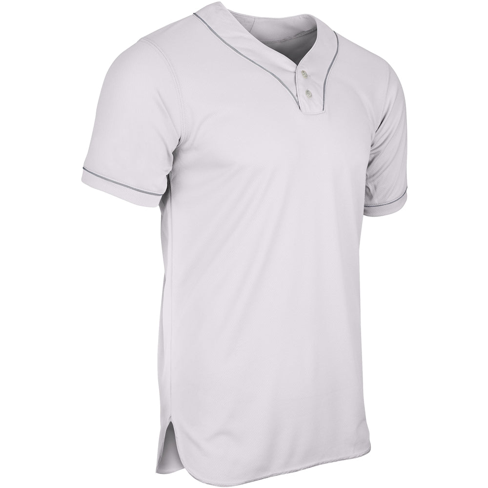 HEATER 2-Button Piped Baseball Jersey