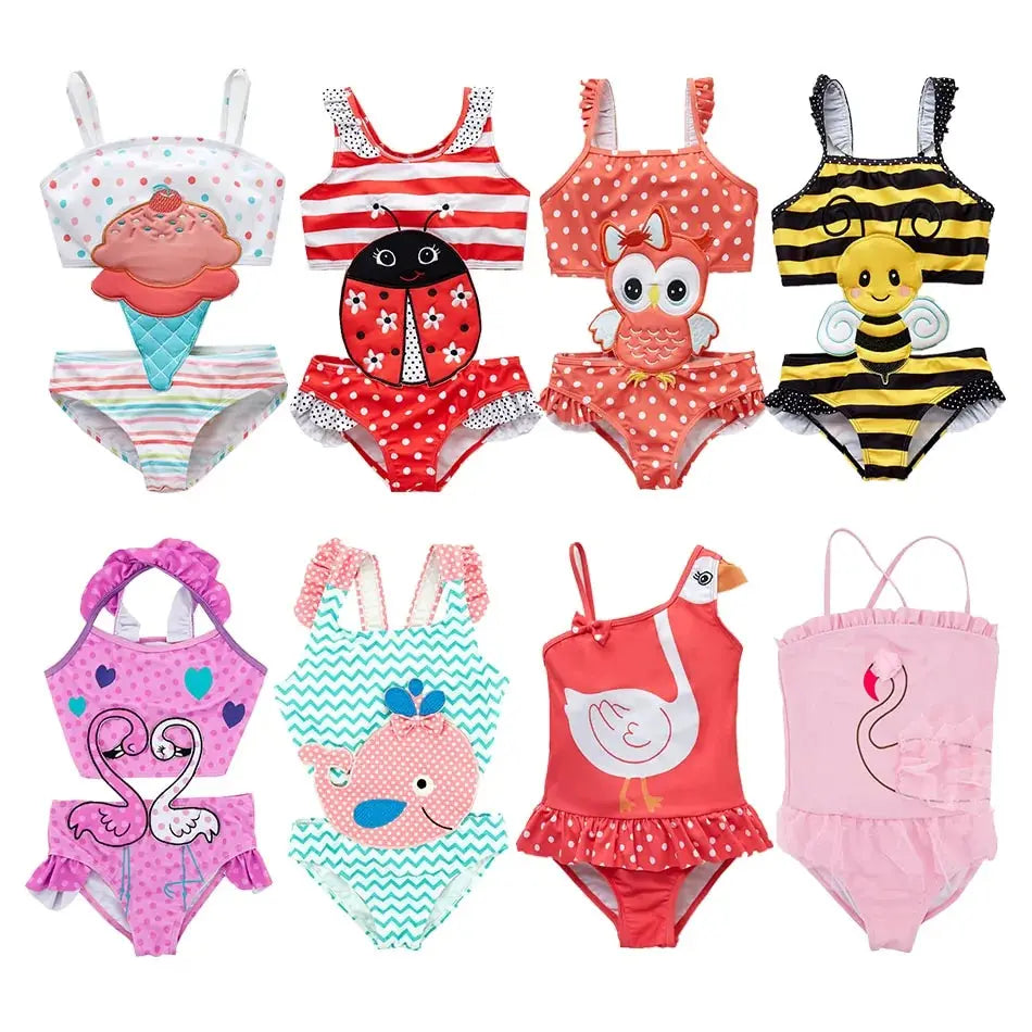 Baby Girls One-piece Swimwear