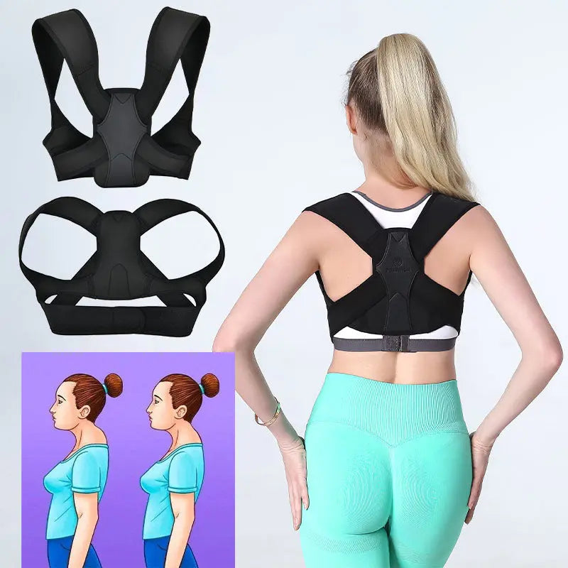 Back Posture Corrector- Polyester 90%, Spandex 10%