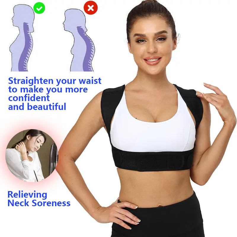 Back Posture Corrector- Polyester 90%, Spandex 10%
