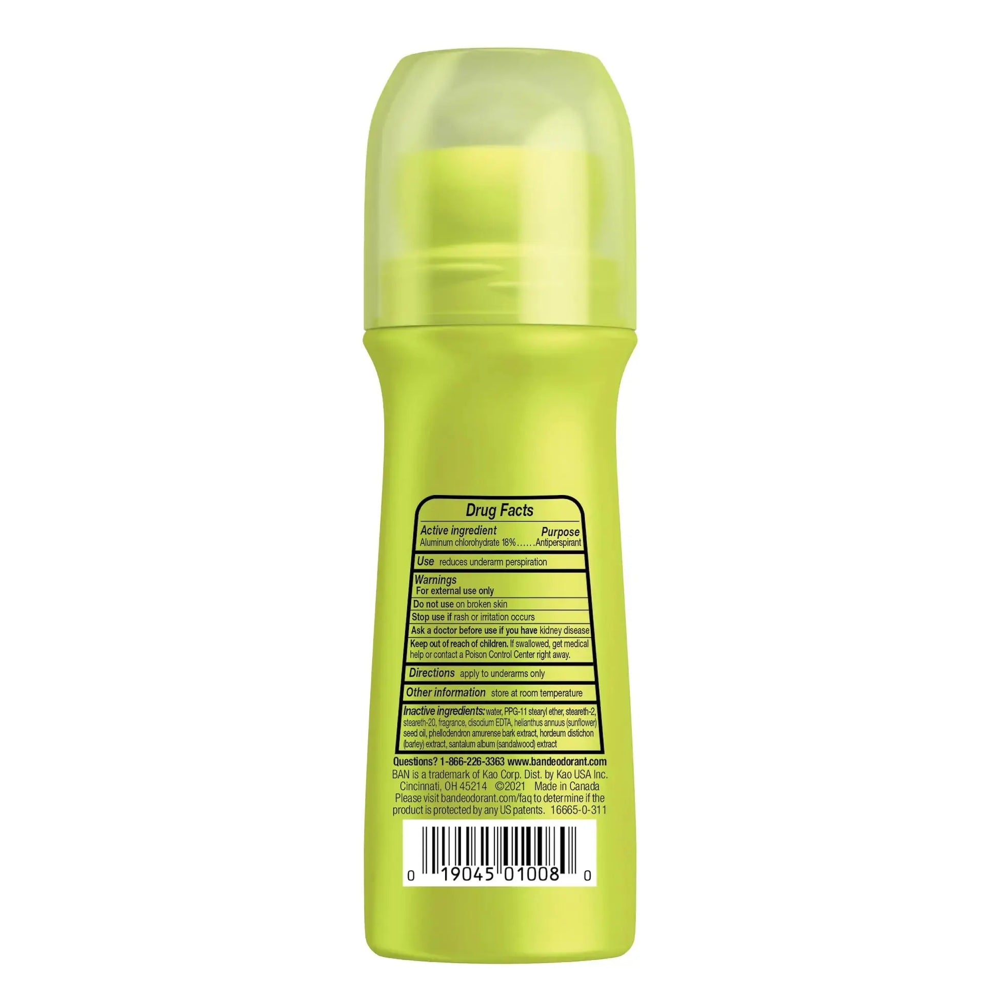 Ban Satin Breeze 24-hour Invisible Antiperspirant Roll-on Deodorant for Women and Men | Underarm Wetness Protection