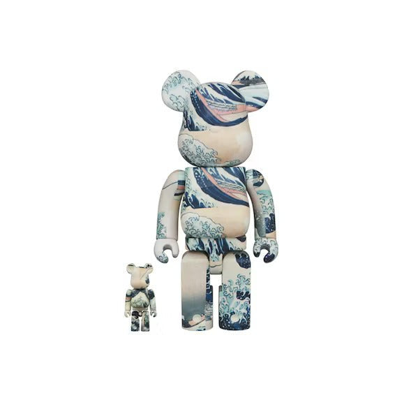 Bearbrick Katsushika Hokusai (Kanagawa Okinami Ura) 100% & 400% Set