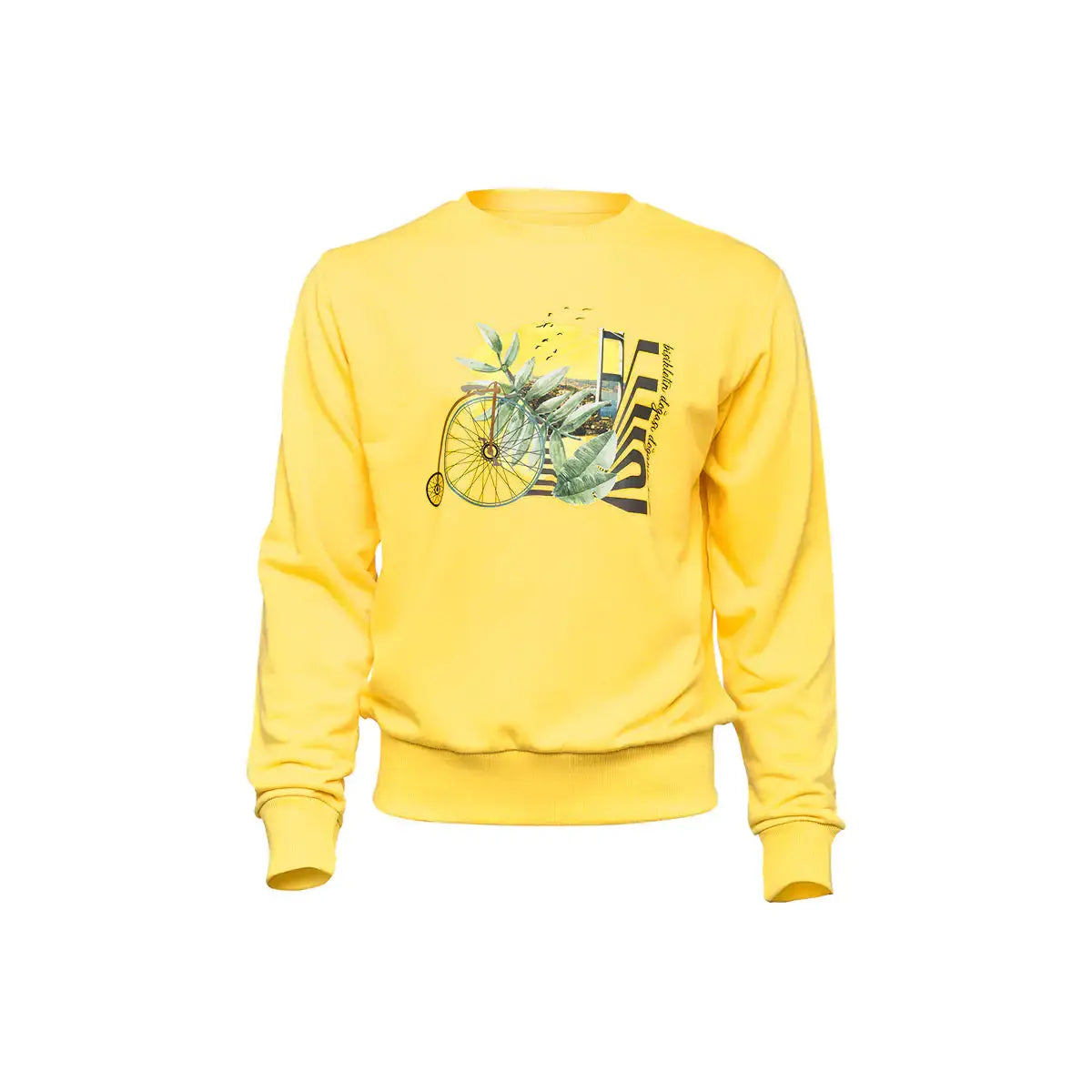 BiggDesign Nature Bicycle in Bosphorus Men Sweatshirt