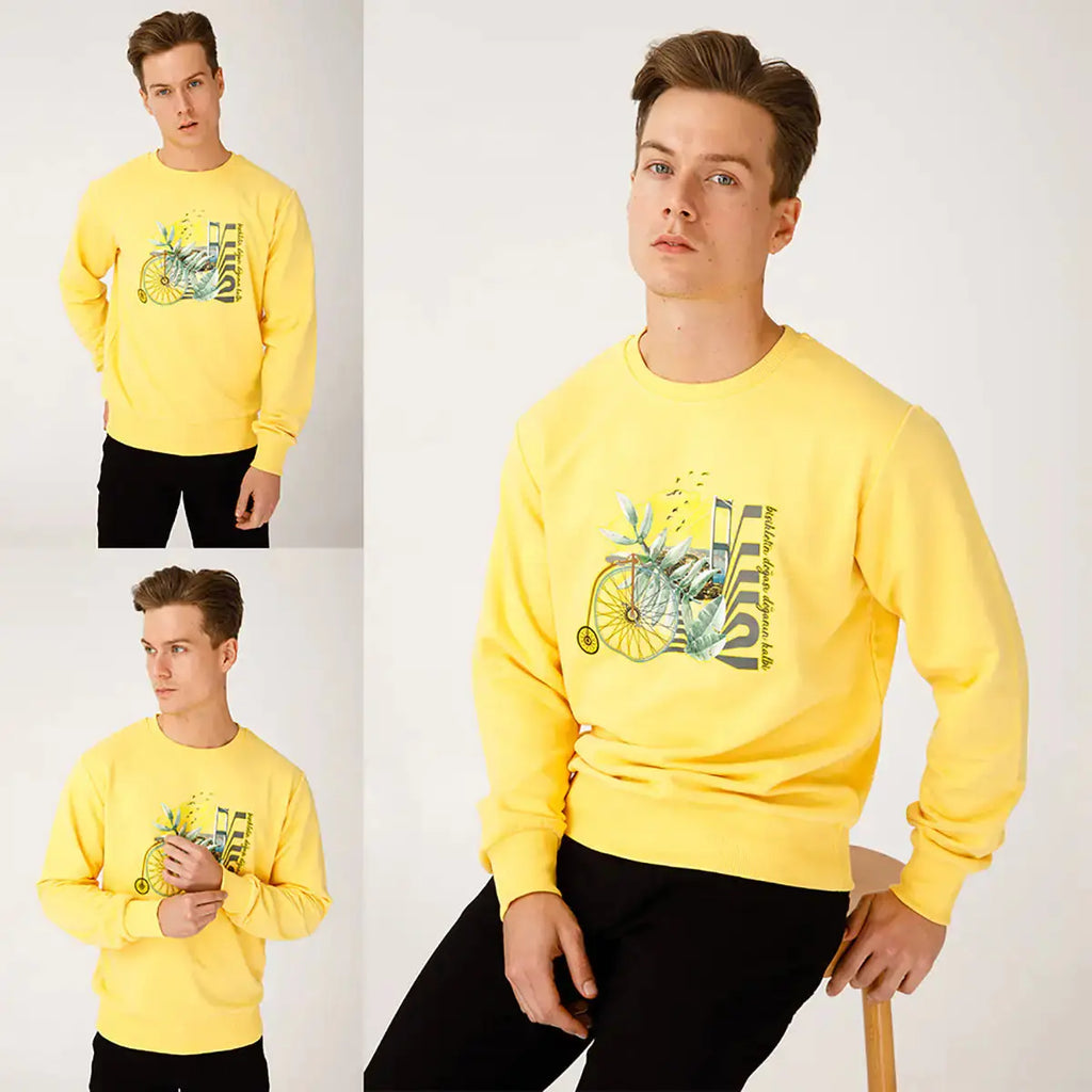BiggDesign Nature Bicycle in Bosphorus Men Sweatshirt