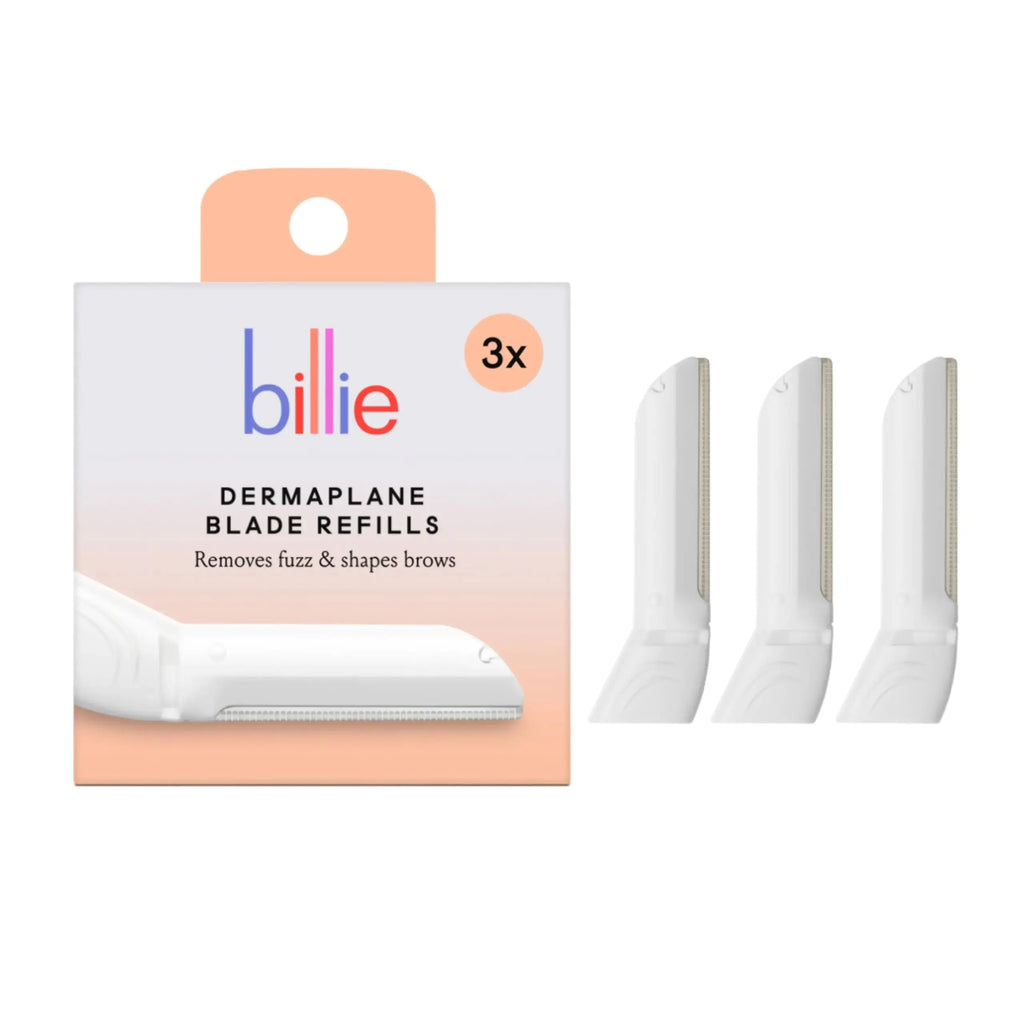 Billie - Dermaplane Refill Blades - Stainless Steel Blades with Safety Micro-guards - Nickel-free