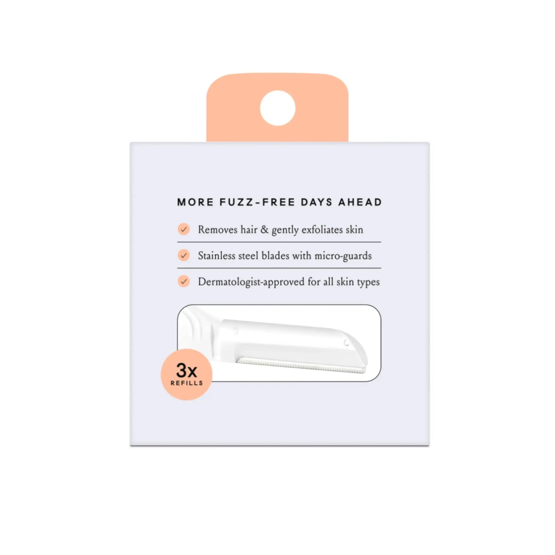 Billie - Dermaplane Refill Blades - Stainless Steel Blades with Safety Micro-guards - Nickel-free