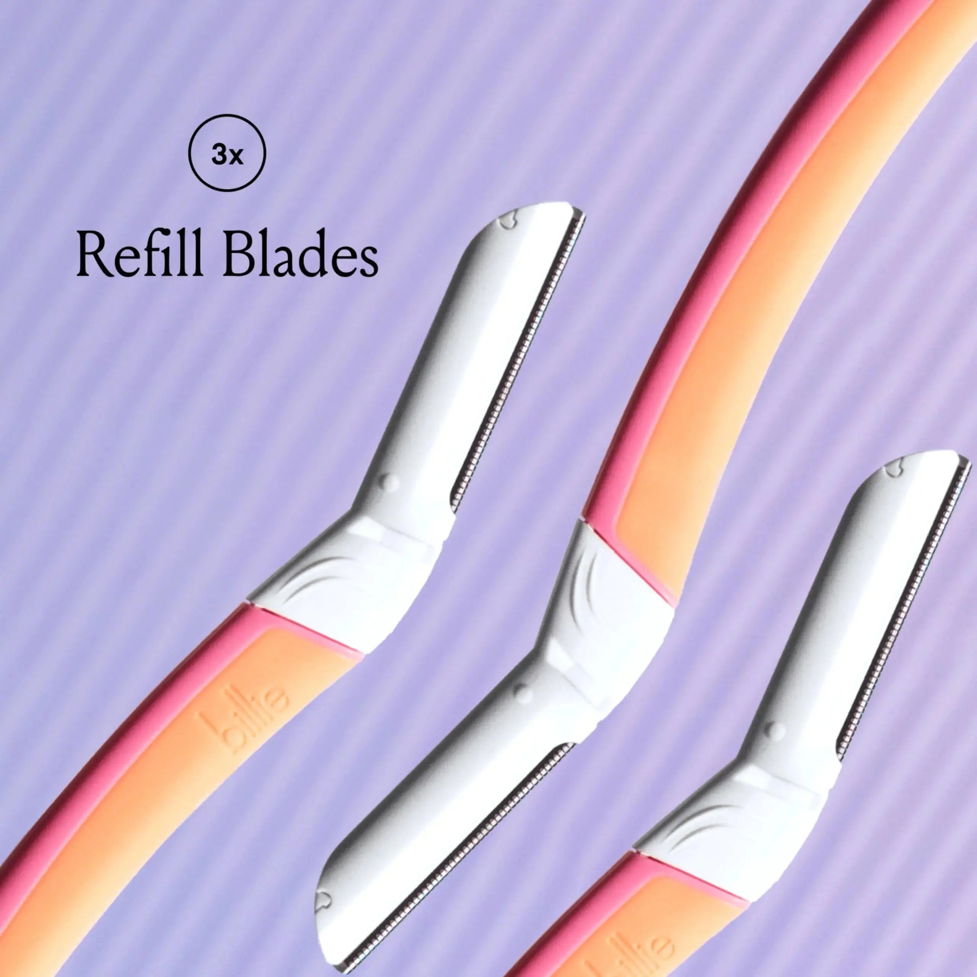 Billie - Dermaplane Refill Blades - Stainless Steel Blades with Safety Micro-guards - Nickel-free