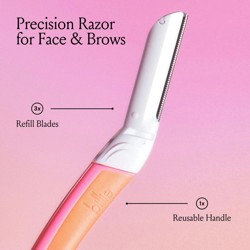 Billie - Dermaplane Refill Blades - Stainless Steel Blades with Safety Micro-guards - Nickel-free