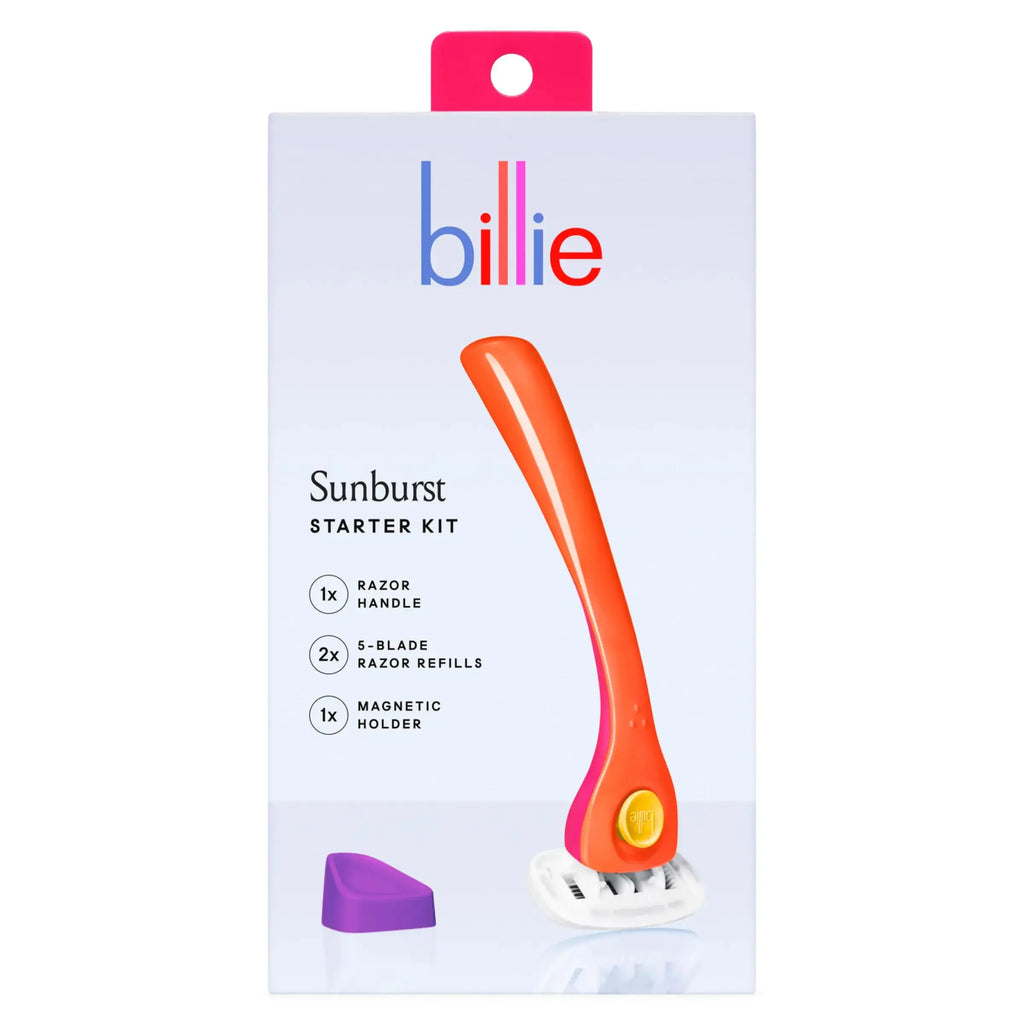 Billie Razors for Women Shave Kit - Sunburst Kit + SkyFoam Shave Gel