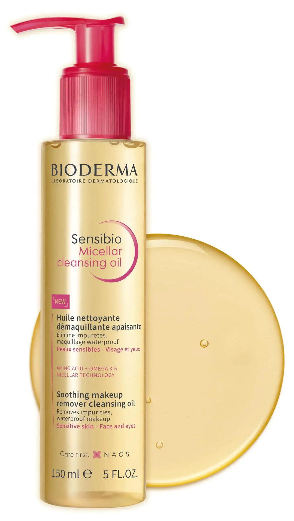 Bioderma Sensibio Micellar Cleansing Oil - Deeply Cleanses, Soothes & Nourishes Skin