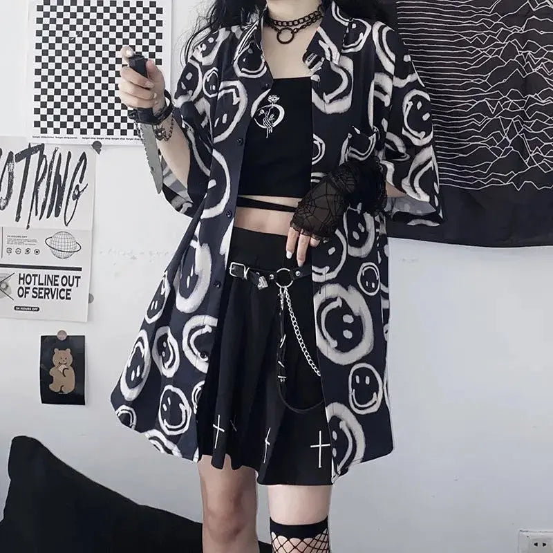 Black Half Sleeve Blouse - Vintage Inspired Design