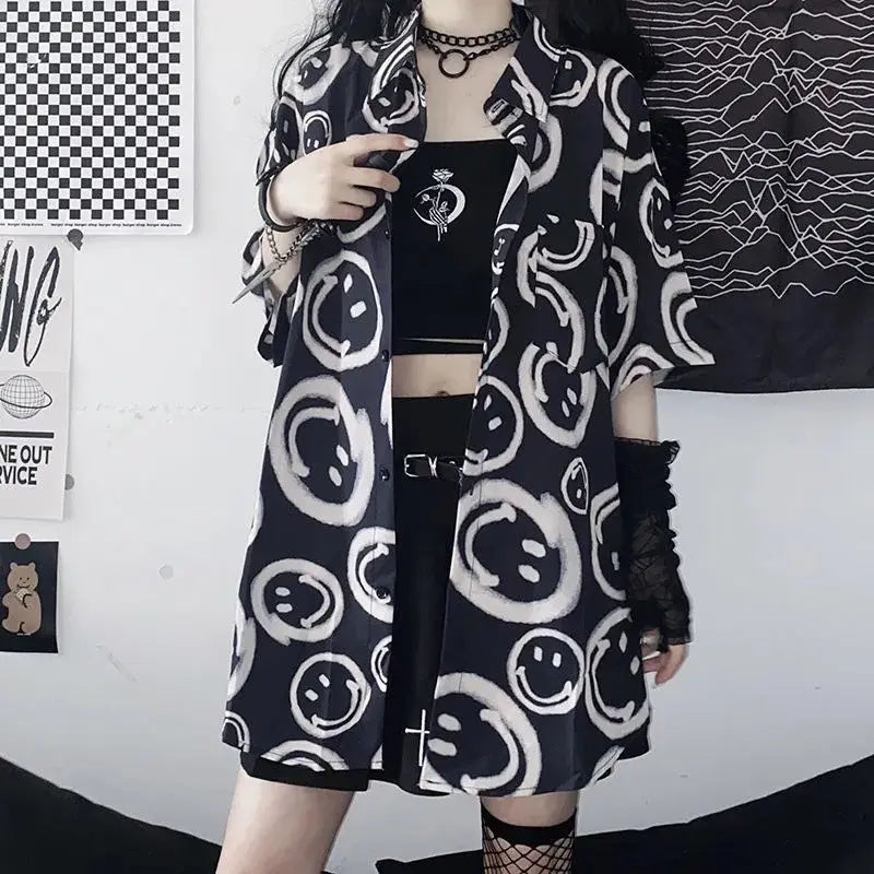 Black Half Sleeve Blouse - Vintage Inspired Design