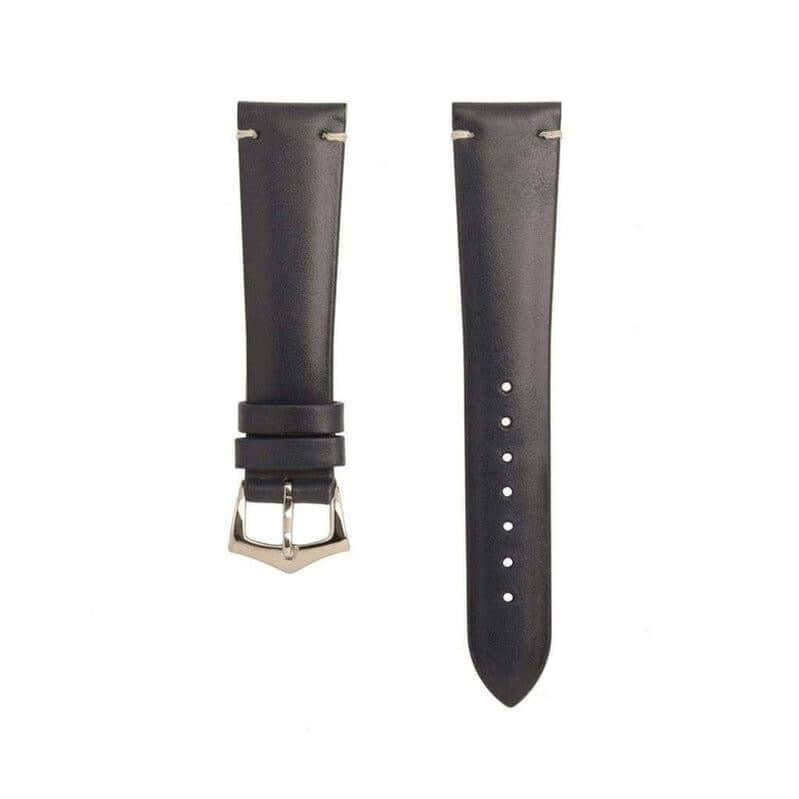 Blue Calfskin Leather Vintage Watch Strap