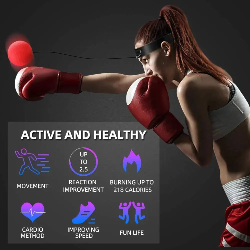 Boxing Reflex Speed Punch Ball - Training Accessory