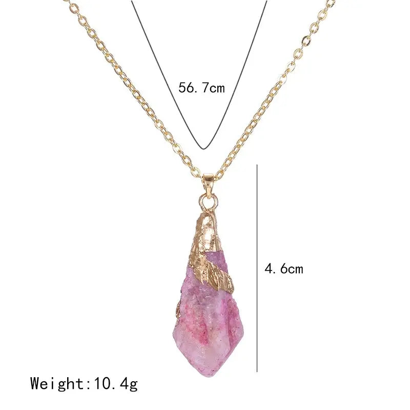 Brass with Gold Plated Handmade Pendant Necklace