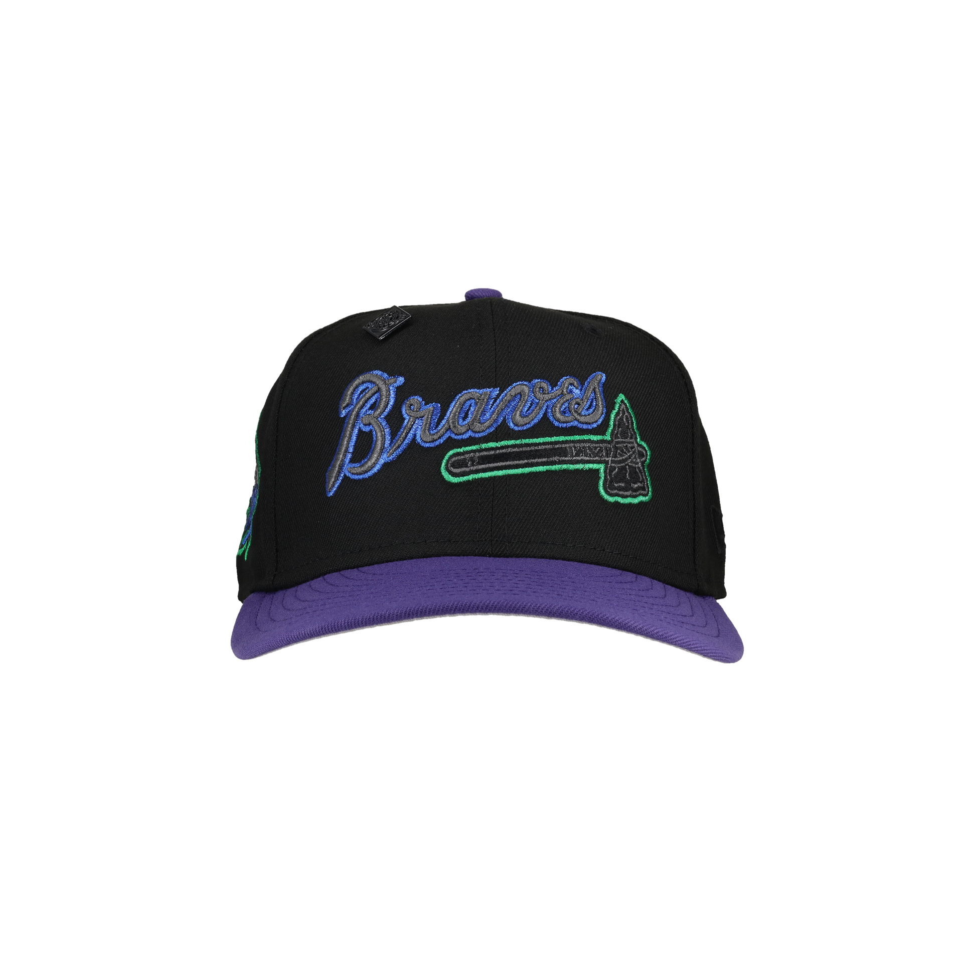 Atlanta Braves 1999 World Series Black/Purple Metallic 59Fifty Fitted Hat