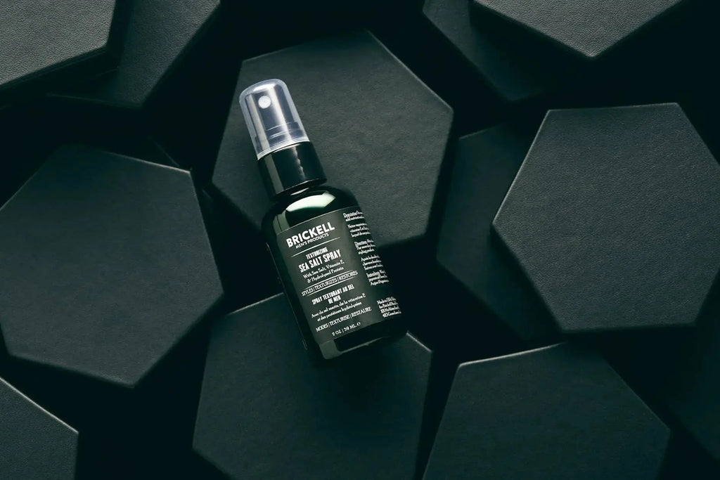 Brickell Men's Texturizing Sea Salt Spray for Men - Natural & Organic, Alcohol-Free
