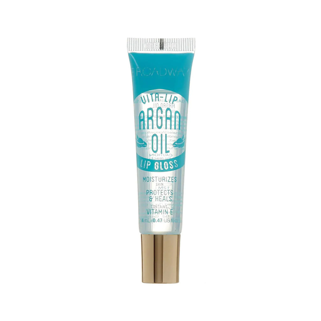 Broadway Vita-Lip Clear Lip Gloss 0.47oz/14ml (5PCS Mint & Coconut & Rosehip & Mango Butter & Argan Oil)