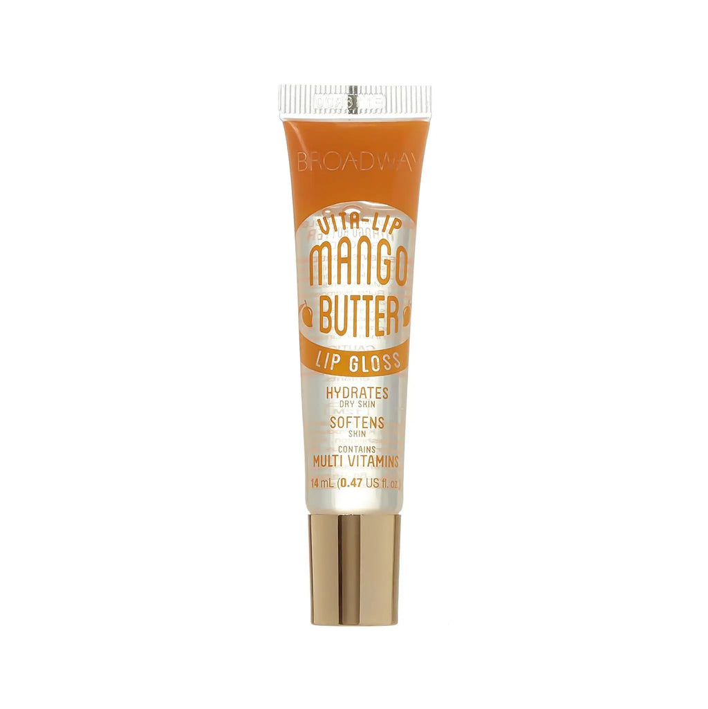 Broadway Vita-Lip Clear Lip Gloss 0.47oz/14ml (5PCS Mint & Coconut & Rosehip & Mango Butter & Argan Oil)