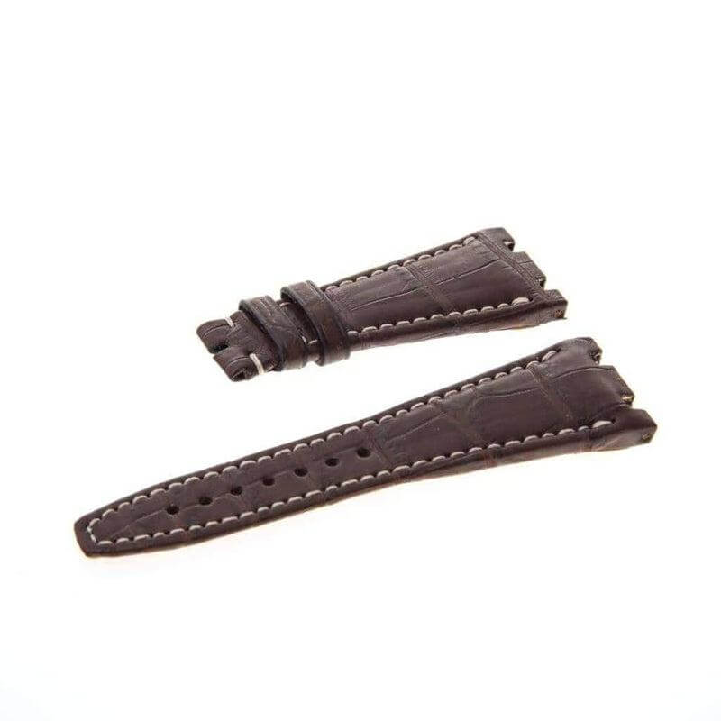 Brown Matt Genuine Alligator Watch Strap Audemars Piguet Compatible