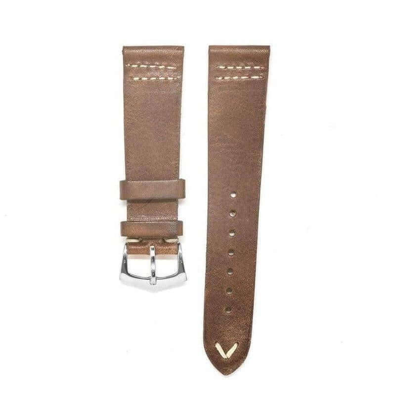 Premium Brown Vintage Leather Watch Strap