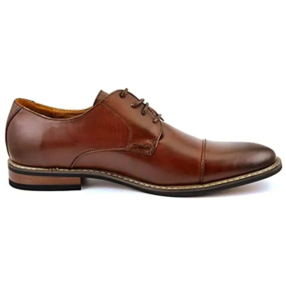 Bruno Moda Italy Men's Prince Classic Modern Formal Oxford Wingtip Lace Up Dress Shoes