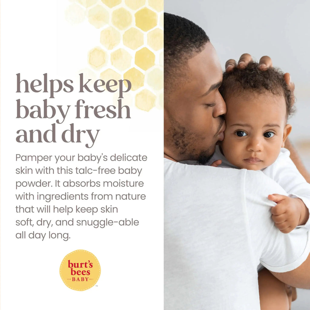 Burt's Bees Baby Dusting Powder | 100% Natural Origin, Talc-Free & Pediatrician Tested