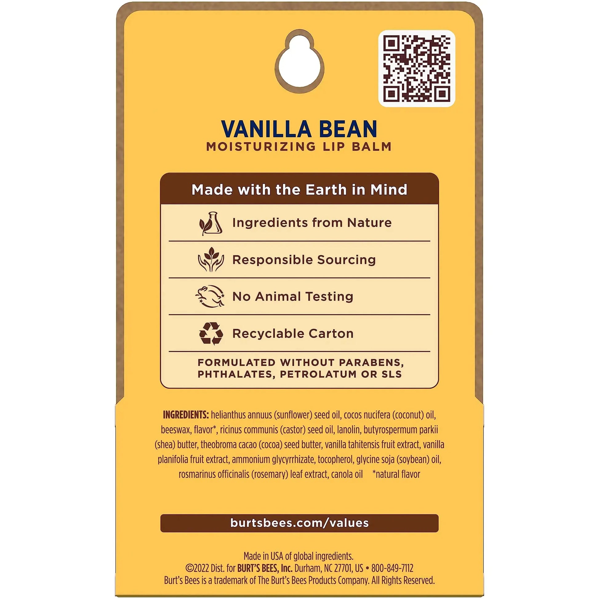 Burt's Bees Lip Balm | Lip Moisturizer With Responsibly Sourced Beeswax