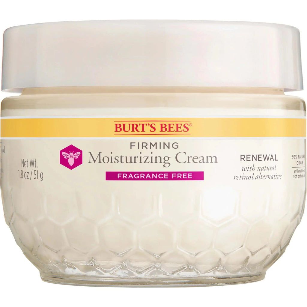 Burt's Bees Renewal Fragrance-Free Firming Moisturizing Face Cream with Natural Retinol Alternative – 1.8 oz