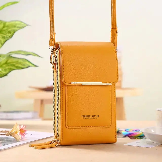 Buylor Women's Touch Screen Leather Bag – Stylish & Functional