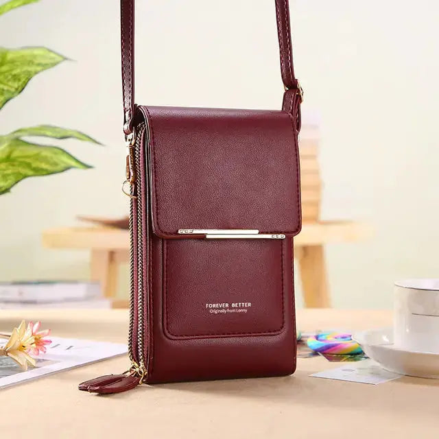 Buylor Women's Touch Screen Leather Bag – Stylish & Functional