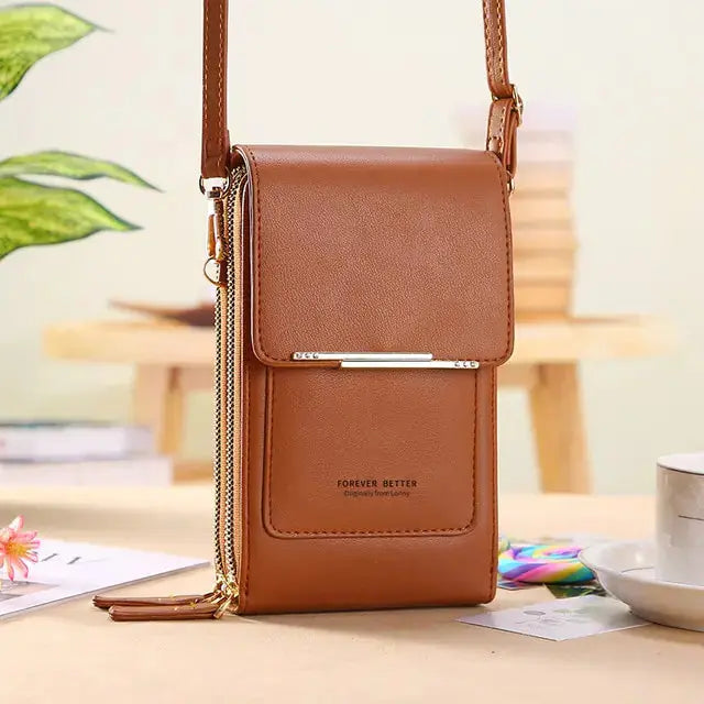 Buylor Women's Touch Screen Leather Bag – Stylish & Functional