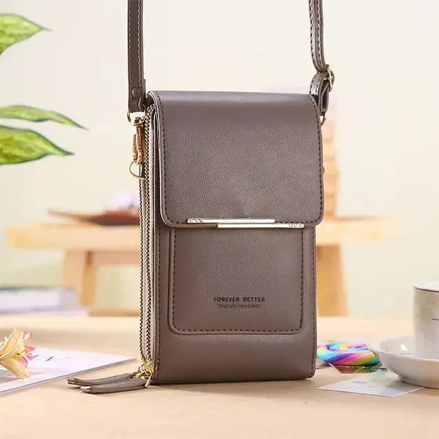 Buylor Women's Touch Screen Leather Bag – Stylish & Functional