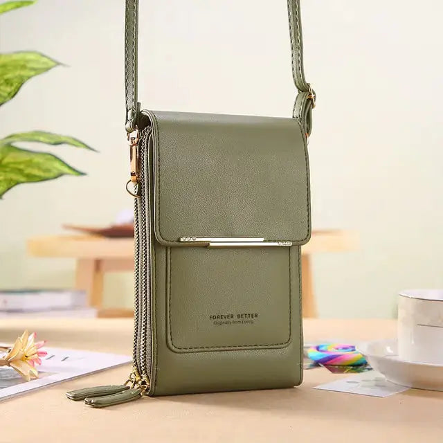 Buylor Women's Touch Screen Leather Bag – Stylish & Functional