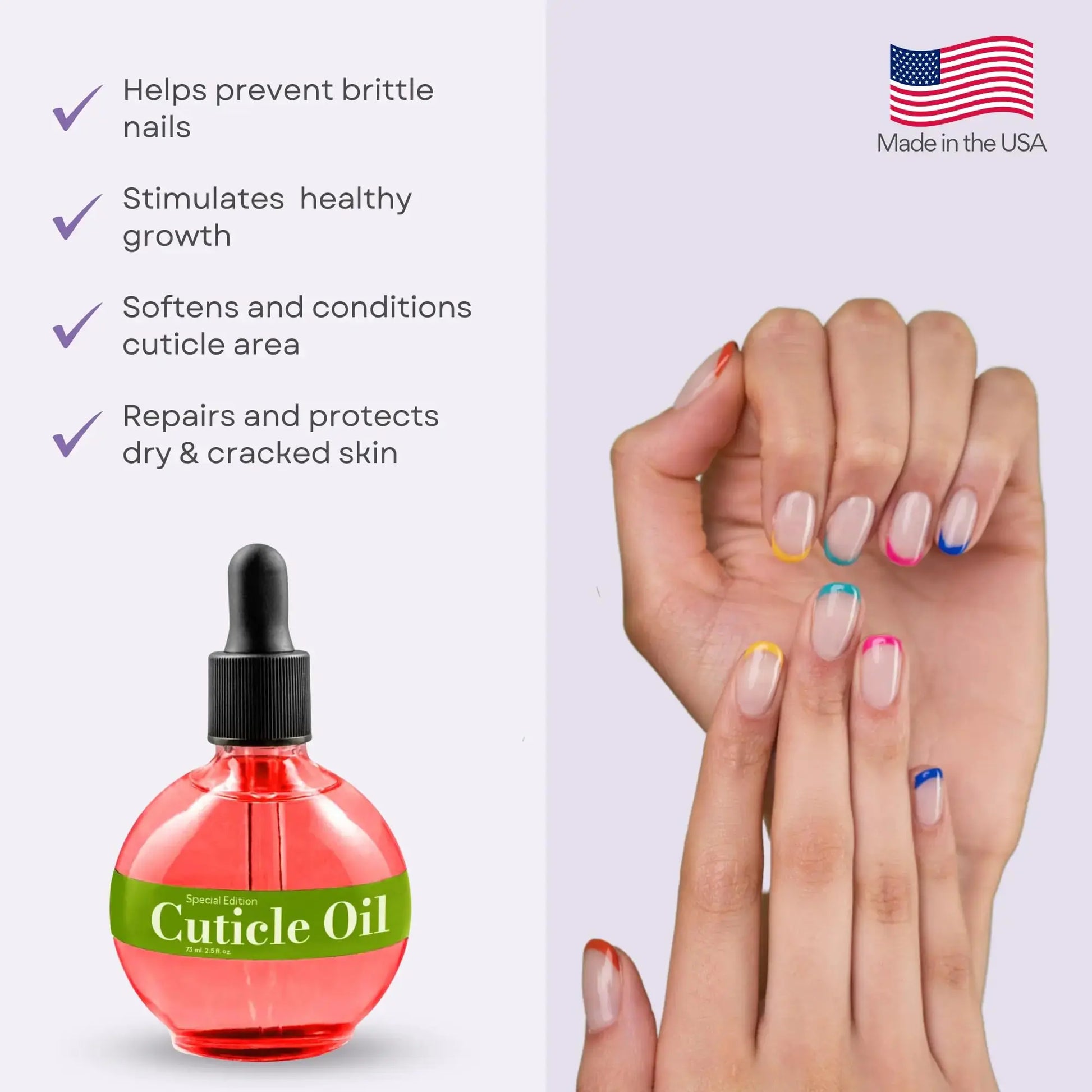 C CARE Special Edition Cuticle Oil for Nails – Hydrates & Repairs – 2.5 Oz (Pack of 1) – Perfect Christmas Gift for Women