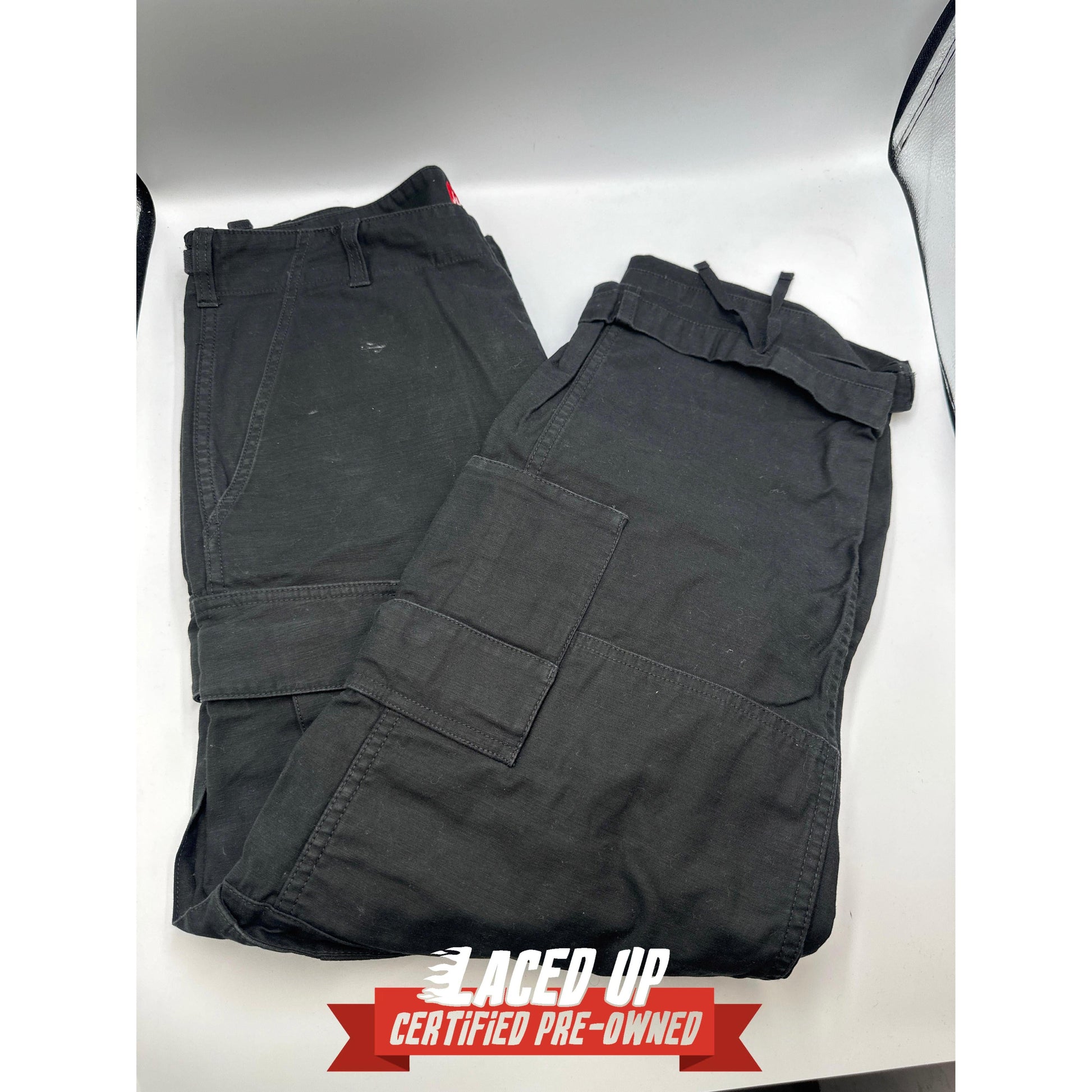 PRE OWNED Supreme Cargo Pants Black
