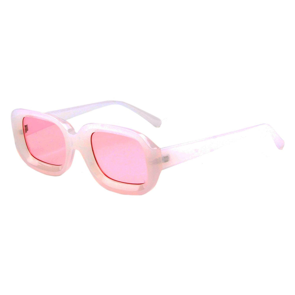 Retro Oversized Square Sunglasses Chunky 90s Bold Frame