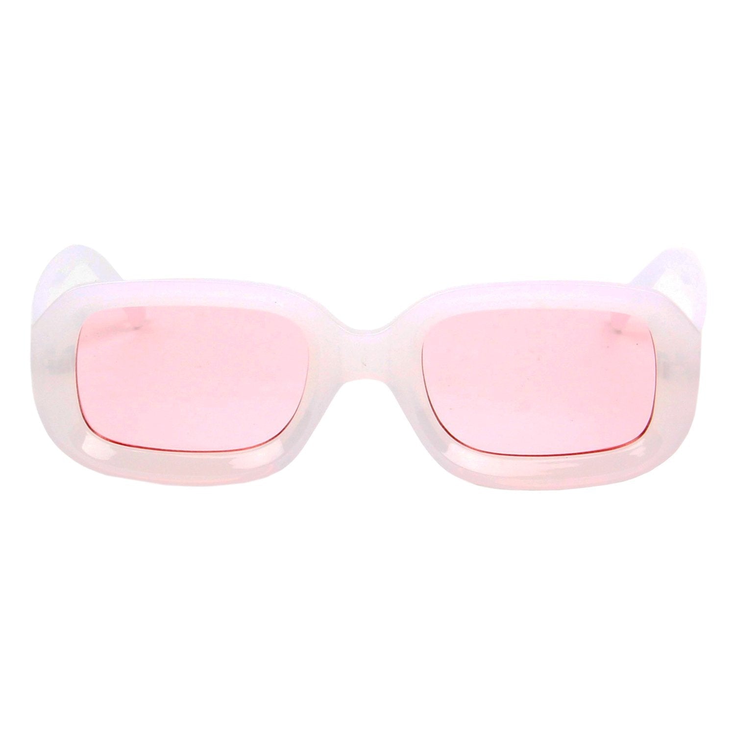 Retro Oversized Square Sunglasses Chunky 90s Bold Frame